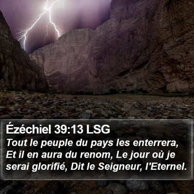 Ézéchiel 39:13 LSG Bible Verse Image