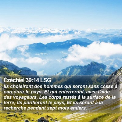 Ézéchiel 39:14 LSG Bible Verse Image