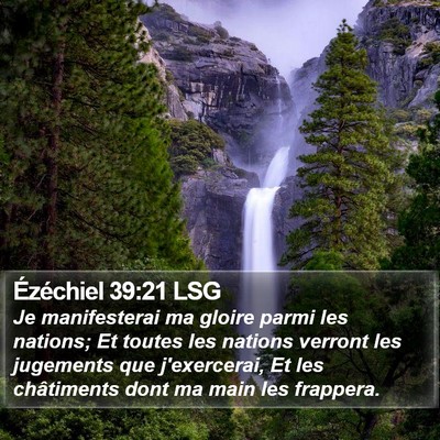 Ézéchiel 39:21 LSG Bible Verse Image