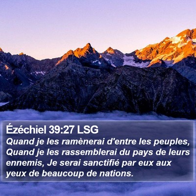 Ézéchiel 39:27 LSG Bible Verse Image