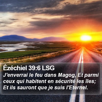 Ézéchiel 39:6 LSG Bible Verse Image