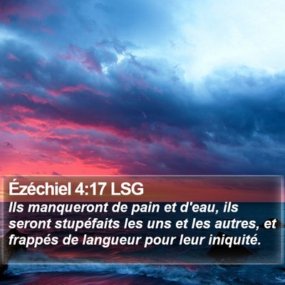 Ézéchiel 4:17 LSG Bible Verse Image