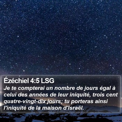 Ézéchiel 4:5 LSG Bible Verse Image