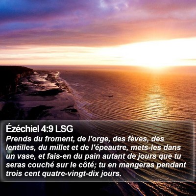Ézéchiel 4:9 LSG Bible Verse Image