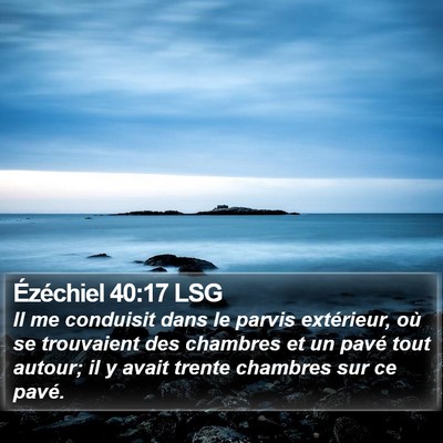 Ézéchiel 40:17 LSG Bible Verse Image