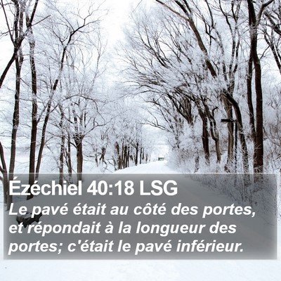 Ézéchiel 40:18 LSG Bible Verse Image