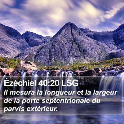 Ézéchiel 40:20 LSG Bible Verse Image
