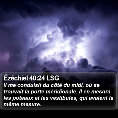 Ézéchiel 40:24 LSG Bible Verse Image