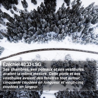 Ézéchiel 40:33 LSG Bible Verse Image
