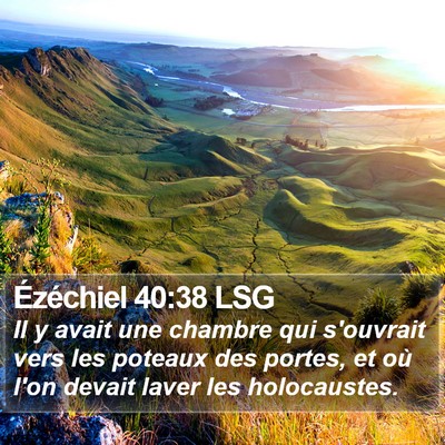 Ézéchiel 40:38 LSG Bible Verse Image