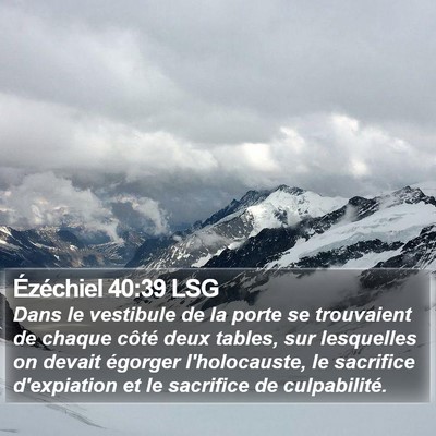 Ézéchiel 40:39 LSG Bible Verse Image