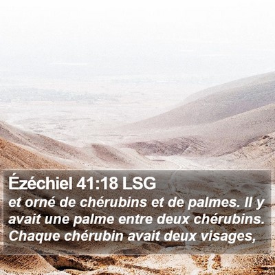 Ézéchiel 41:18 LSG Bible Verse Image