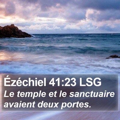 Ézéchiel 41:23 LSG Bible Verse Image