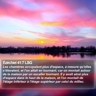 Ézéchiel 41:7 LSG Bible Verse Image