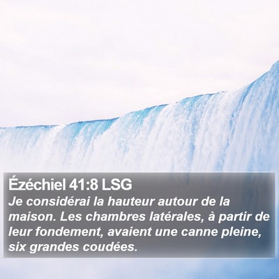 Ézéchiel 41:8 LSG Bible Verse Image