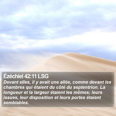 Ézéchiel 42:11 LSG Bible Verse Image