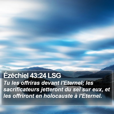 Ézéchiel 43:24 LSG Bible Verse Image