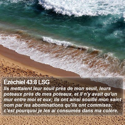 Ézéchiel 43:8 LSG Bible Verse Image
