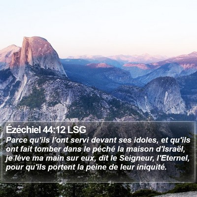 Ézéchiel 44:12 LSG Bible Verse Image