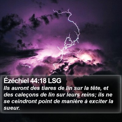 Ézéchiel 44:18 LSG Bible Verse Image