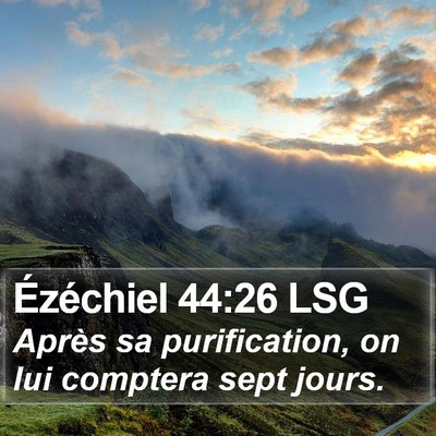 Ézéchiel 44:26 LSG Bible Verse Image