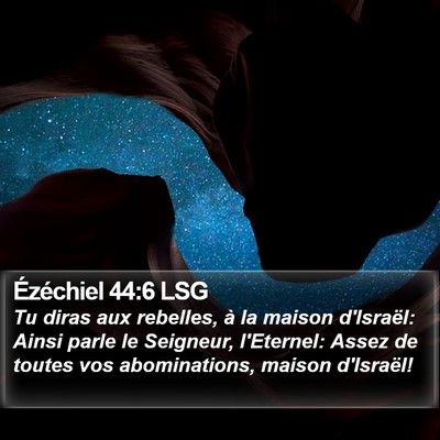 Ézéchiel 44:6 LSG Bible Verse Image