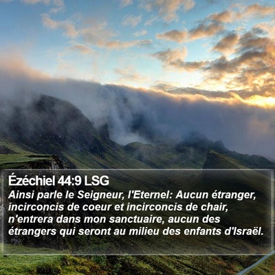 Ézéchiel 44:9 LSG Bible Verse Image