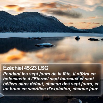 Ézéchiel 45:23 LSG Bible Verse Image