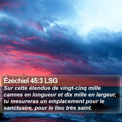 Ézéchiel 45:3 LSG Bible Verse Image