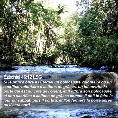 Ézéchiel 46:12 LSG Bible Verse Image