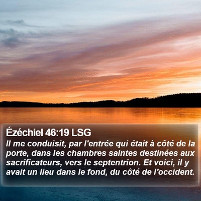 Ézéchiel 46:19 LSG Bible Verse Image