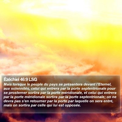 Ézéchiel 46:9 LSG Bible Verse Image