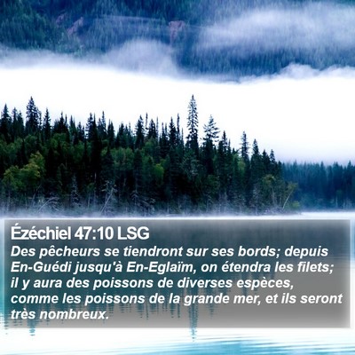 Ézéchiel 47:10 LSG Bible Verse Image