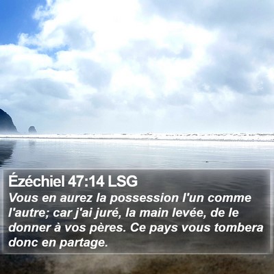 Ézéchiel 47:14 LSG Bible Verse Image