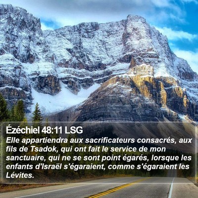 Ézéchiel 48:11 LSG Bible Verse Image