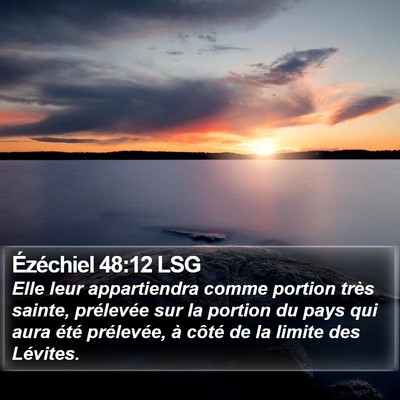 Ézéchiel 48:12 LSG Bible Verse Image