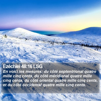Ézéchiel 48:16 LSG Bible Verse Image