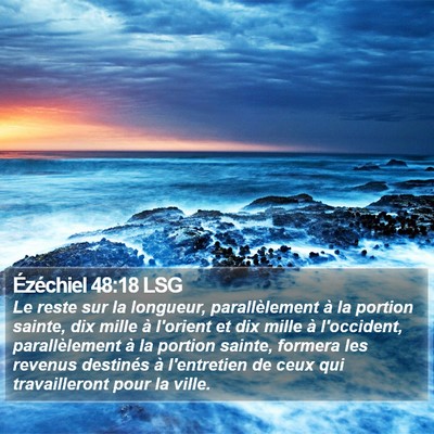 Ézéchiel 48:18 LSG Bible Verse Image