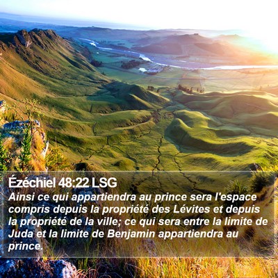 Ézéchiel 48:22 LSG Bible Verse Image