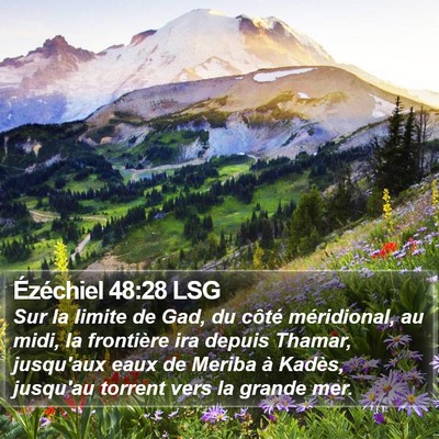 Ézéchiel 48:28 LSG Bible Verse Image