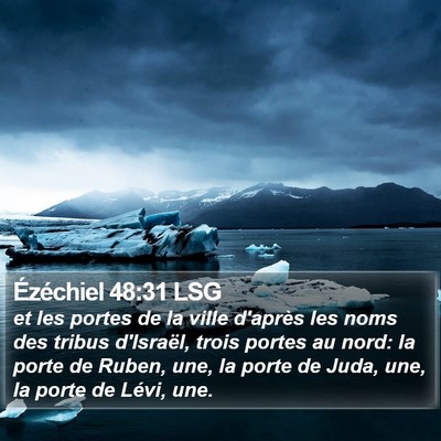 Ézéchiel 48:31 LSG Bible Verse Image