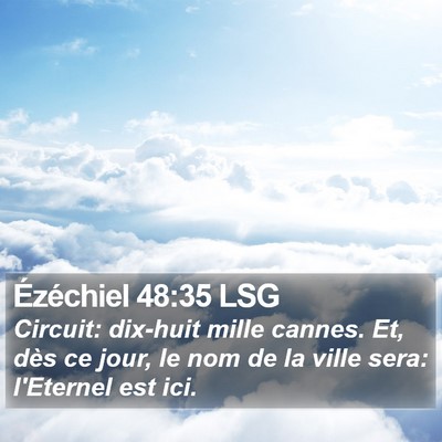 Ézéchiel 48:35 LSG Bible Verse Image
