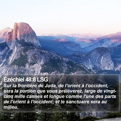 Ézéchiel 48:8 LSG Bible Verse Image