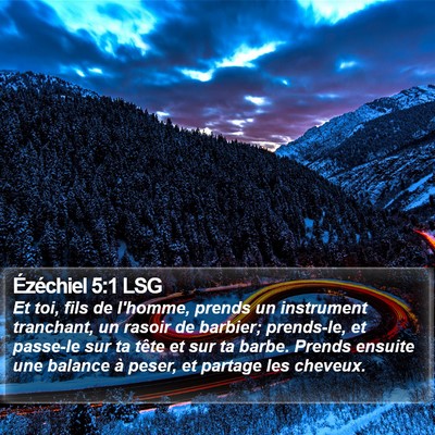 Ézéchiel 5:1 LSG Bible Verse Image
