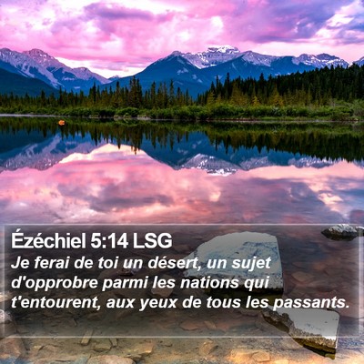 Ézéchiel 5:14 LSG Bible Verse Image