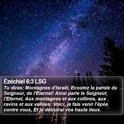 Ézéchiel 6:3 LSG Bible Verse Image