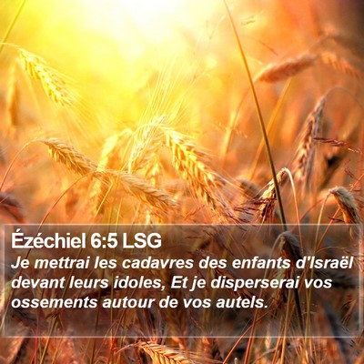 Ézéchiel 6:5 LSG Bible Verse Image