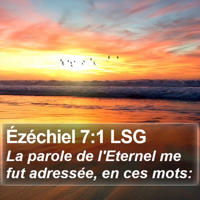 Ézéchiel 7:1 LSG Bible Verse Image