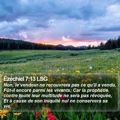 Ézéchiel 7:13 LSG Bible Verse Image