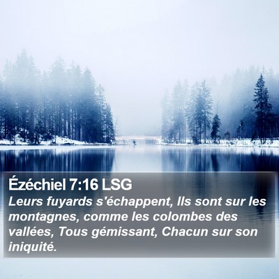Ézéchiel 7:16 LSG Bible Verse Image